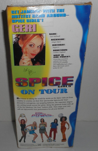 Spice Girls on Tour GINGER SPICE Geri Halliwell bambola Galoob 1998 - nuova firmata - Foto 8 di 10