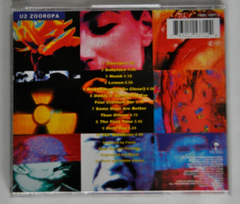 U2 - Zooropa  - CD (deutsche Erstpressung) - Bild 2 von 2