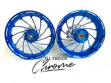 HAYABUSA 240 FAT TIRE CANDY BLUE TURBO WHEEL PACKAGE 2008-2012 SUZUKI HAYABUSA