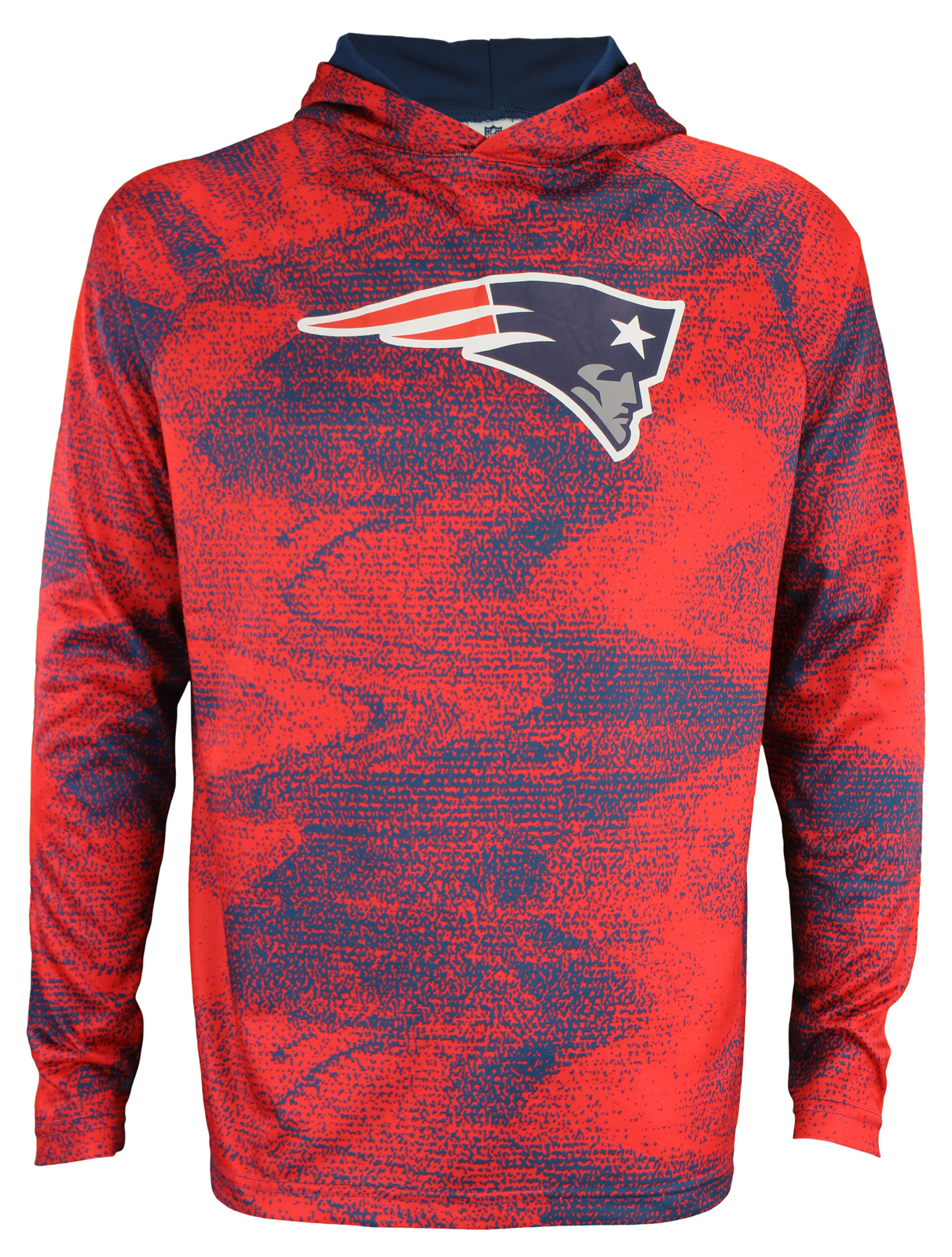Легкая французская махровая толстовка Zubaz NFL New England Patriots Mens Static Body