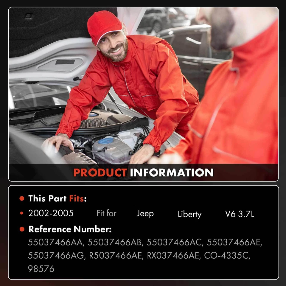 Compresor de aire acondicionado con embrague para Jeep Liberty 2002 2003 2004 2005 3,7 L 55037466AC Foto 2 de 4