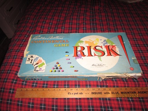 Continental Risk 1959 1st edition 100% Complete. Original Parker Bros. - 第 1/3 張圖片