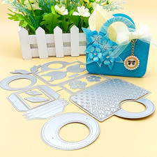 1set Tote Bag Gift Box Dies Metal Cutting Die Cut for DIY Present Packing for...