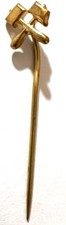 Hammer + Schl&auml;gel Bergbau Anstecknadel (H37n)