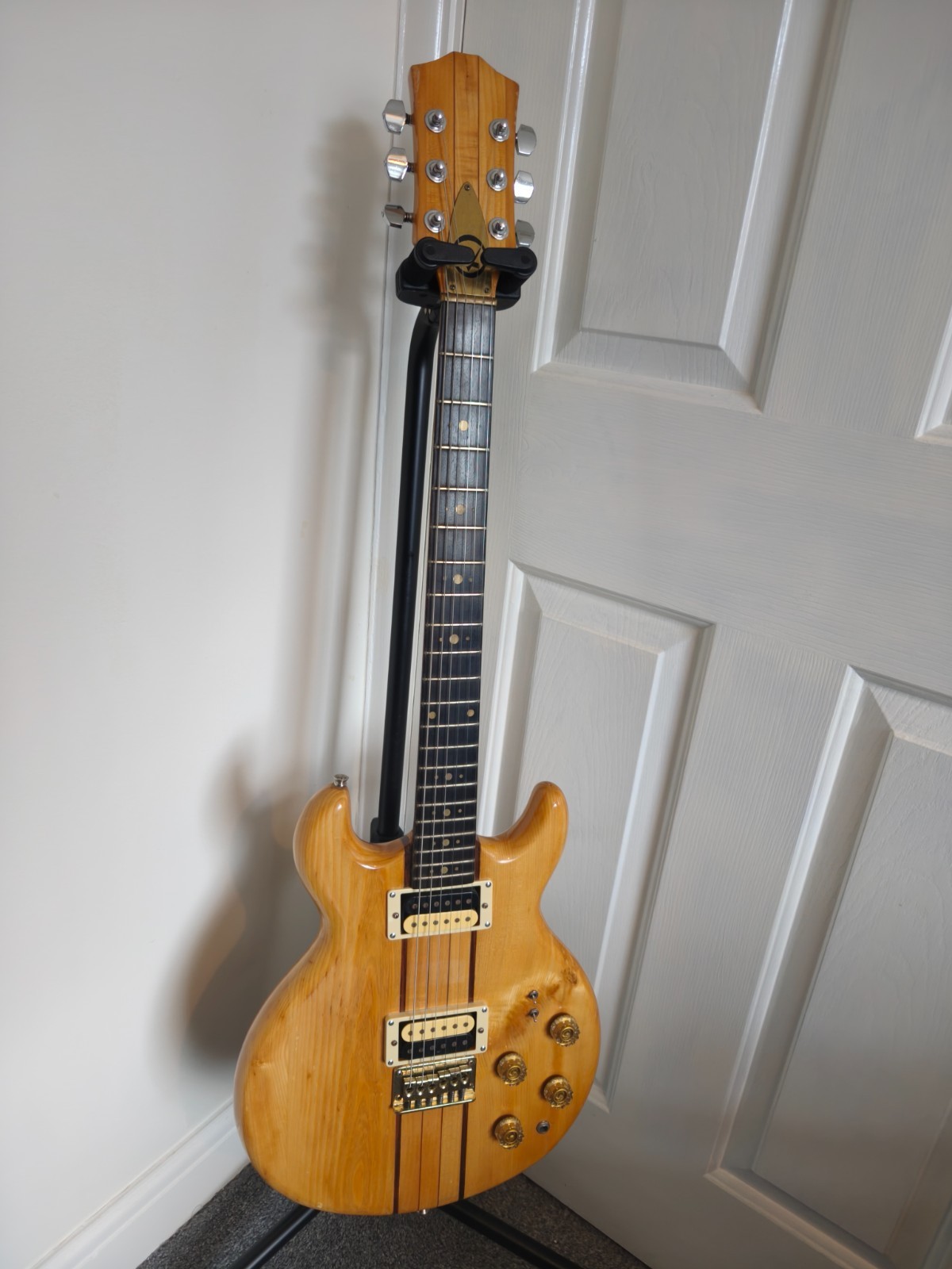 1980s Kay K-60 Neck Thru Natural Electric Guitar