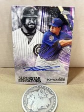 2018 Topps Chrome - Superstar Sensations Autographs Kyle Schwarber #SSA-KS /70