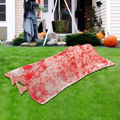 Scary Halloween Decorations Outdoor/Indoor,The Victim Corpse at Crime Scene P...