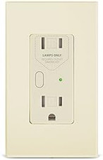 Outletlinc Dimmer - Remote Control Outlet Dual Band , Ivory
