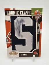 Donruss Threads Rookie Class Patch 2007 automático Joe Thomas RC/120 #264