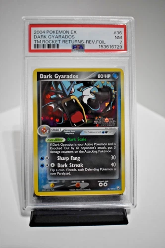 Pokémon TCG-Dark Gyarados 36/109 Team Rocket Returns Reverse Holo -PSA 7 (2000)