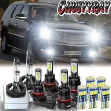 For Cadillac Escalade 07-14 Ledhid Headlightfog Driving Drl Lights Bulbs Combo