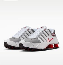 Nike Shox NZ Mens Size 10.5 White/Metallic Silver 378341-104 New with Box