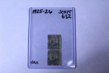 Stamp 1925-26 U.S. Postage s 2 Vertical Block 13 Cent Harrison Cancelled