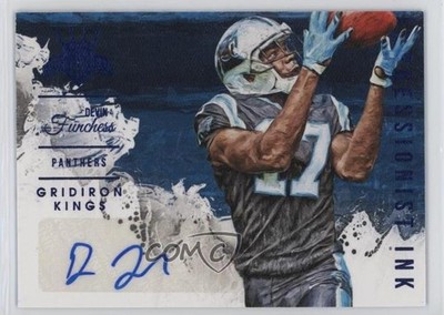 2015 Panini Gridiron Kings Blue 7/49 Devin Funchess #II-DF Rookie Auto RC 0je3