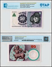 Denmark 50 Kroner, 1999, P-55a.2, UNC, Authenticated