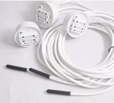 Hager Klik 6A 4 Pin Plug with Red Cover and 2m Cable