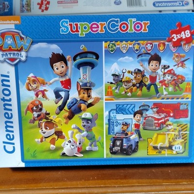 Clementoni SuperColor PAW Patrol Jigsaw Puzzle Set 3x48 Pieces