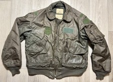 Vintage 1970s CWU 45 P Military Aircrew USAF Cold Weather Flight Jacket Mens L