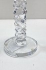 Candle Holder Set 02 02 Faceted Column Modern Crystal Glass Gold Metal — photo 2