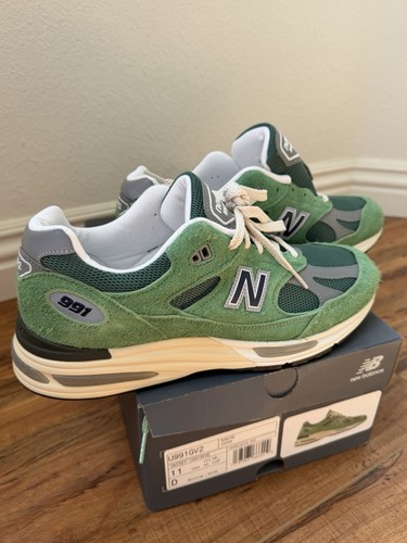 New Balance 991v2 “Mineral Green” Made In England U991GV2 Size 11
