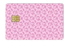Pink Hello Kitty Credit Debit Card Sticker Skin Free Shipping 