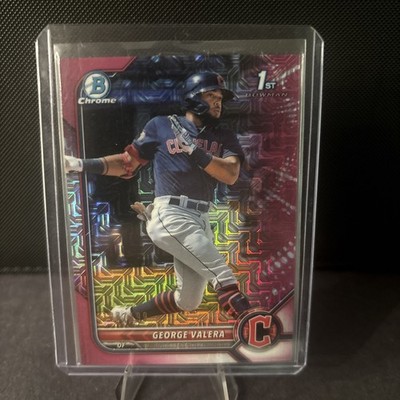 2022 Bowman - Chrome Prospects George Valera #BCP-22 Fuchsia Mojo Refractor /199
