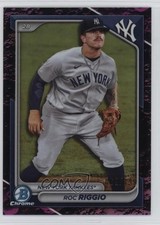2024 Bowman Chrome Prospects Fuchsia Lunar Refractor /199 Roc Riggio 0a4r