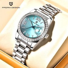 PAGANI DESIGN Women's Quartz Watch 32MM Sapphire 100M Waterproof Stainless NEW