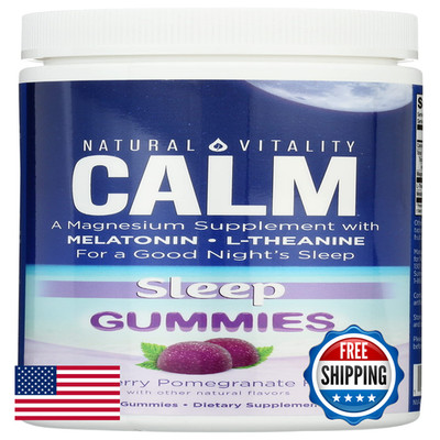 Natural Vitality Calm Sleep Gummies Gluten Non Gmo 120 Pieces Pack Of 1