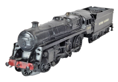 Spur O BR schwarz 73000 Standard Class 5mt Dampflok Modell ohne Motor ohne Karton | Condition: Used
