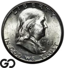 1948-D Franklin Half Dollar, Cartwheel Luster