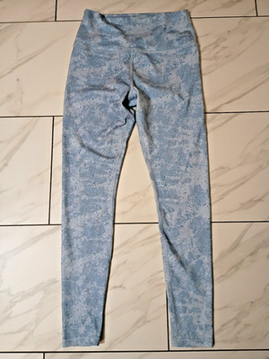 Scorpio Sol Women's Vinyasa High-Waist Sky Blue Acid Tie dye Leggings Size S