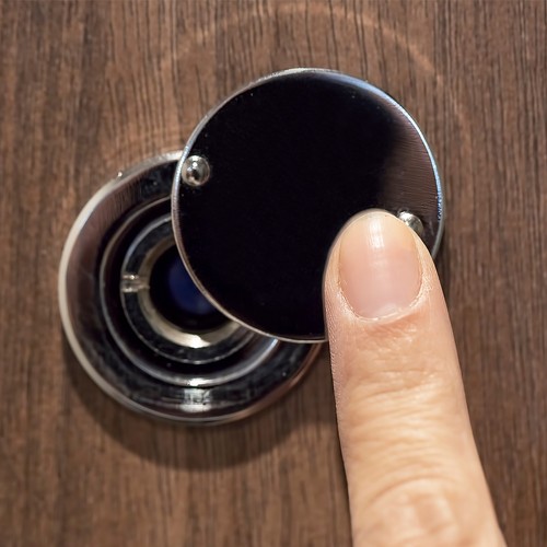 Visionneuse de porte 15/16" peephole 220° visionneuse de porte avec couvercle argent - Photo 5/7