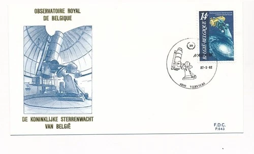 D82001 Belgium FDC P.643 Royal Observatory of Belgium Verviers