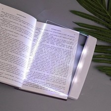 Flat LED Book Light Full Page Reading Light Panel for Night Reading