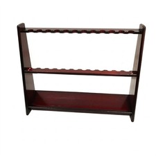 Floor-Standing Cue Rack Freestanding Wood Cue Rack Lower Shelf