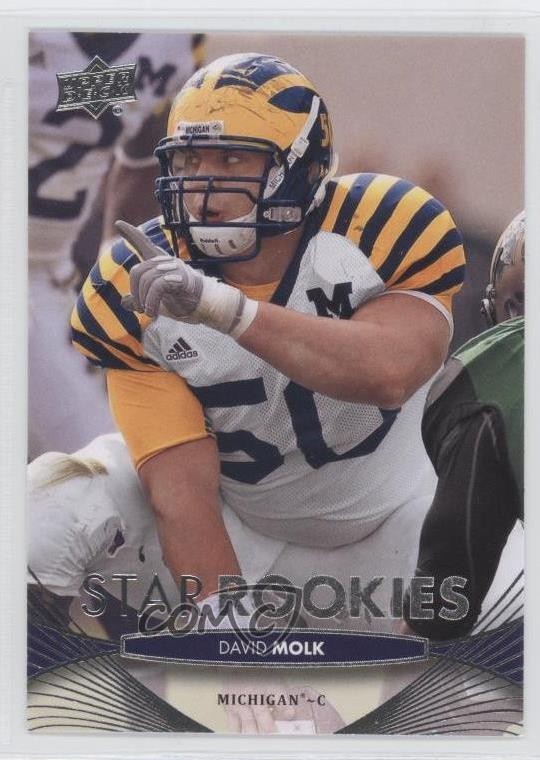 2012 Upper Deck Star Rookies David Molk #65 Rookie RC 0g5