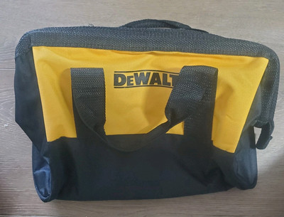 Dewalt Tool Bag W/ RAILS Case 13''x 10 x 9 Canvas For 20V Drill, Battery, Saw 