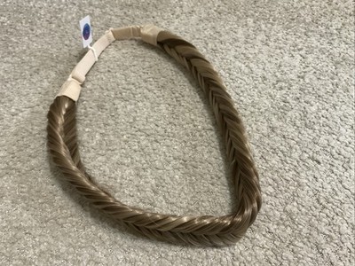 Madison Braids Braided Headband Arisa Fishtail Brunette Blond Adjustable Elastic