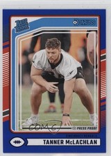 2024 Panini Donruss Rated Rookie Blue Press Proof Tanner McLachlan #324 15ik