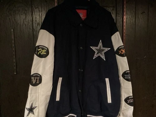 Dallas Cowboys 2XL NFL Brand Letterman’s Jacket Pre Owned