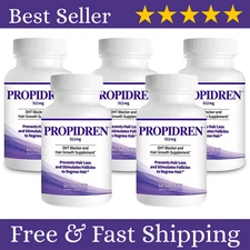 5PC Propidren by HairGenics - DHT Blocker with Saw Palmetto To Prevent Hair Loss