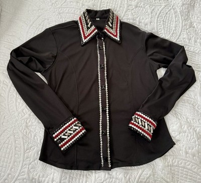 Women s Western Show Shirt   Horse Riding Equestrian Competition Top