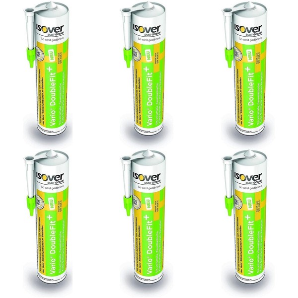Isover Vario Doublefit Plus Dichtstoff Kleber Kartusche Dichtmasse 6 X 310 Ml-image