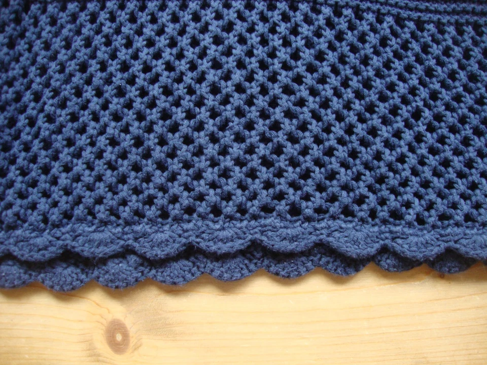 HERBST Pullover dunkelblau navy Gr. 38 v. Passport +++ tolles Lochstrick-Muster - Bild 2 von 4