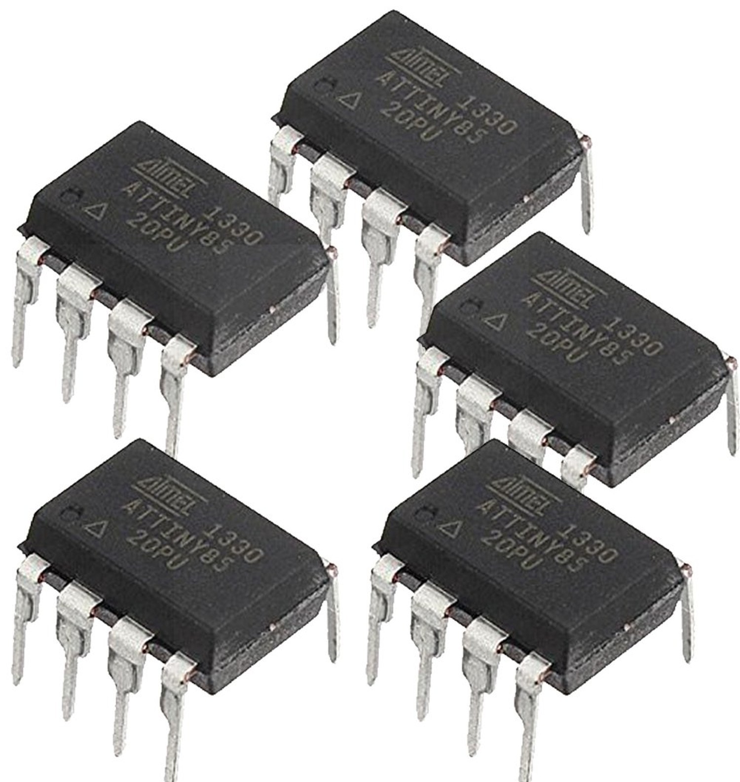 Original Atmel Dip-8 ATTINY85-20PU Tiny85-20Pu Ic Chip Pack Of 5Pcs