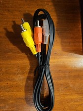 NEW 4 Ft RCA A/V COMPOSITE CableS DVD/VCR/SAT YELLO RED WHITE CONNECTORS, No Box