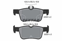 Bremsbelagsatz Scheibenbremse Textar 2253101 FüR Ford Kuga Edge CD CF Mondeo CE