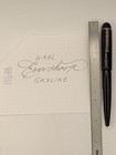 Wahl Eversharp Skyline Black Fountain Pen 14k Gold Nib Restored — photo 1