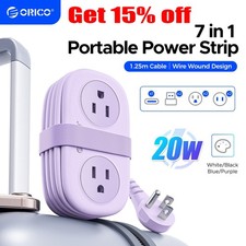 7-in-1 ORICO Travel Power Strip Power Strip Extension Cord Small Power Strip NEW